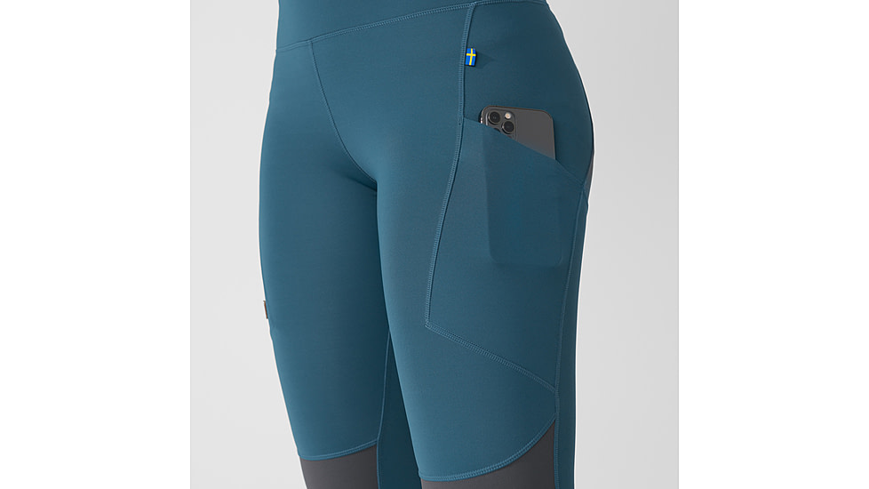Fjallraven Abisko Trekking Tights Pro - Womens, Indigo Blue-Iron Grey, 2XL, F84771-534-048-XXL