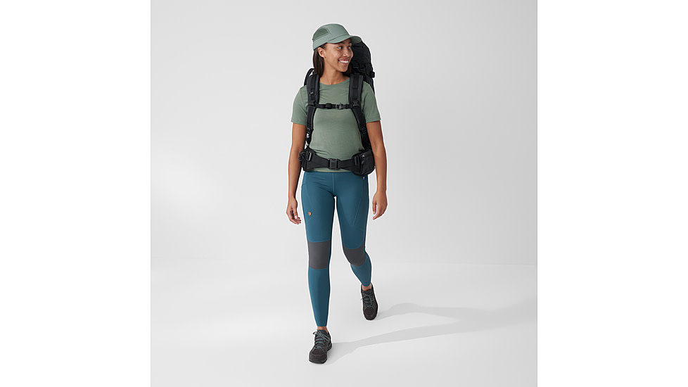Fjallraven Abisko Trekking Tights Pro - Womens, Indigo Blue-Iron Grey, 2XL, F84771-534-048-XXL
