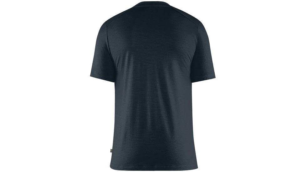 Fjallraven Abisko Wool Short Sleeve T-Shirt - Mens, Dark Navy, Medium, F87193-555-M
