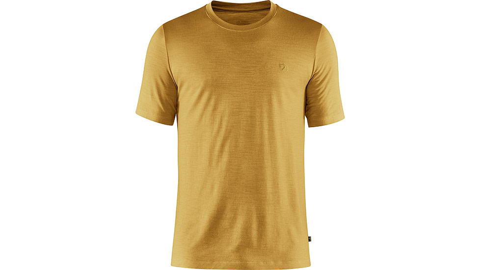 Fjallraven Abisko Wool Short Sleeve T-Shirt - Mens, Ochre, Large, F87193-160-L