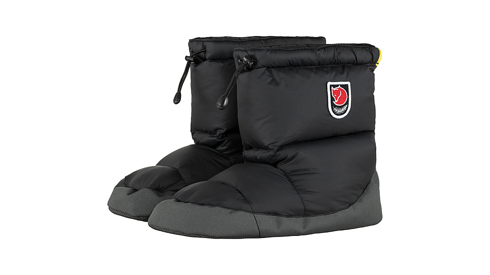 Fjallraven Expedition Down Booties, Black, Small, F90662-550-S