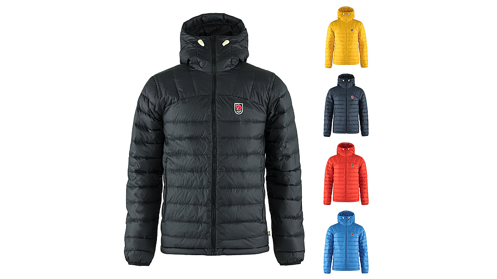 Fjallraven Expedition Pack Down Hoodie - Men's, Black, Dandelion, Navy, True Red, UN Blue