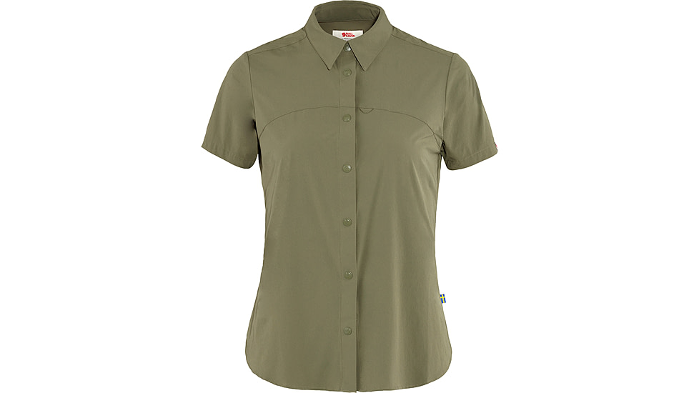 Fjallraven High Coast Lite Short Sleeve Shirt - Womens, Green, Large, F87037-620-L