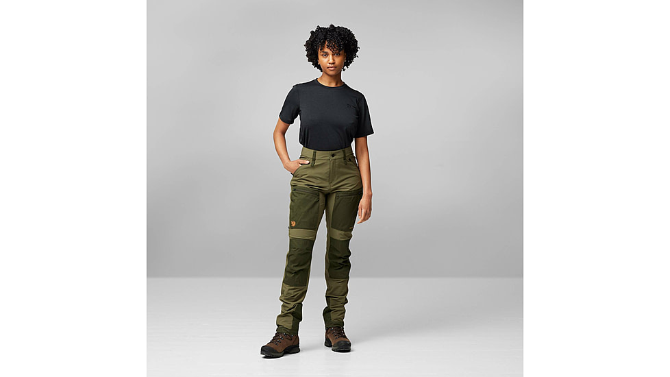 Fjallraven Keb Agile Trousers - Womens, Laurel Green/Deep Forest, 38/Small, F142662-38/S