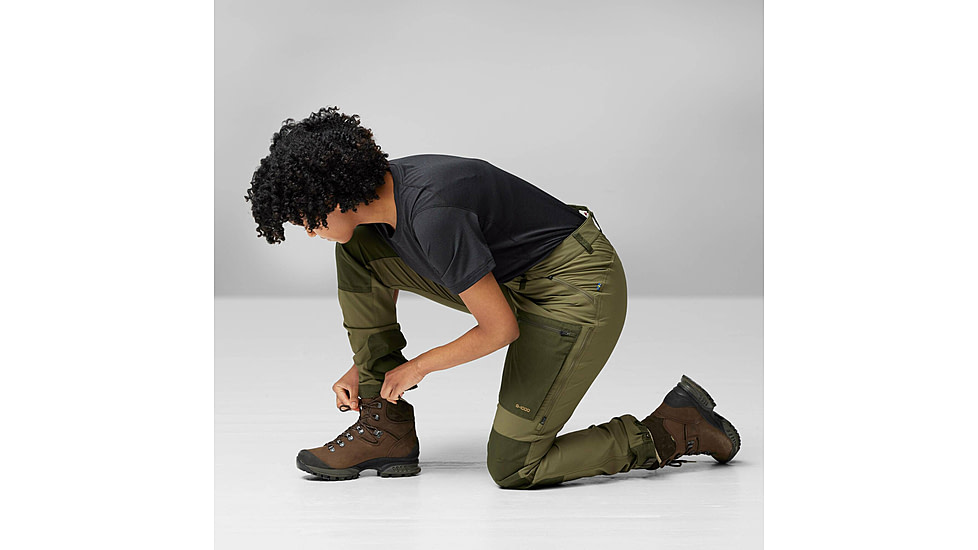 Fjallraven Keb Agile Trousers - Womens, Laurel Green/Deep Forest, 38/Small, F142662-38/S