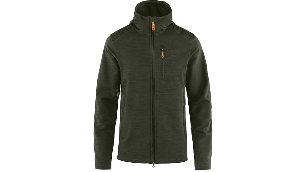 Fjallraven Keb Fleece Hoodie - Mens, Deep Forest, Medium, F81479-662-M