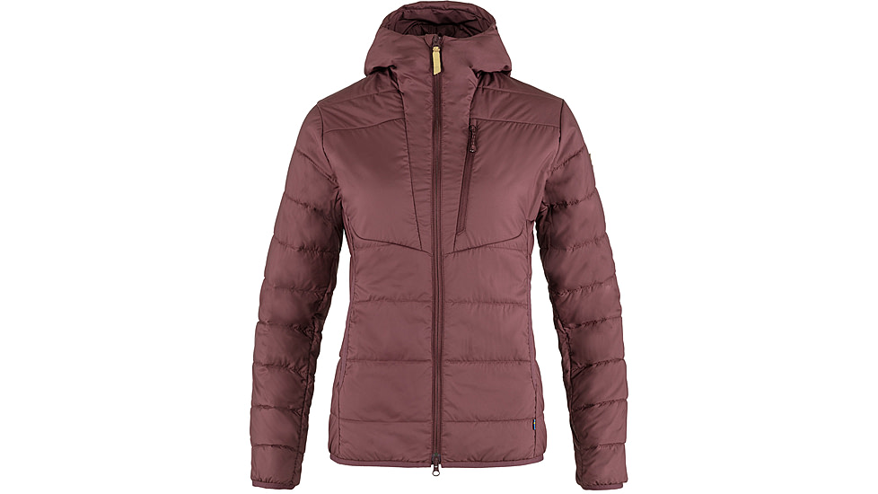Fjallraven Keb Padded Hoodie - Womens, Port, Extra Small, F89630-357-XS