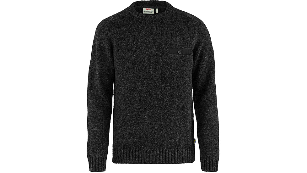 Fjallraven Lada Round-Neck Sweater - Mens, Black, Medium, F84139-550-M