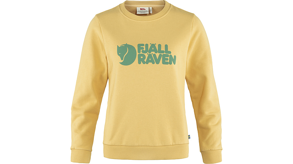 Fjallraven Logo Sweater - Womens, Mais Yellow, Small, F84143-133-S