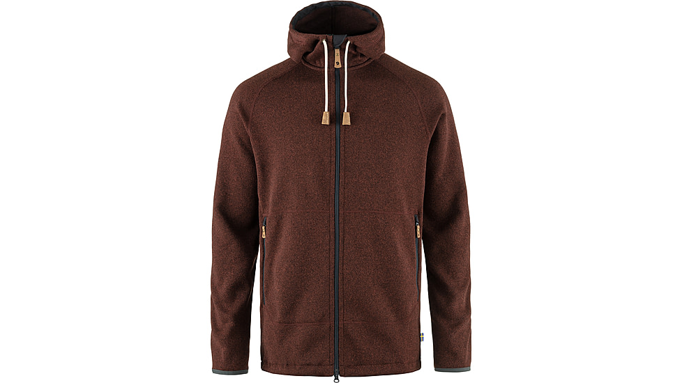 Fjallraven Ovik Fleece Hoodie - Mens, Autumn Leaf, Small, F82252-215-S