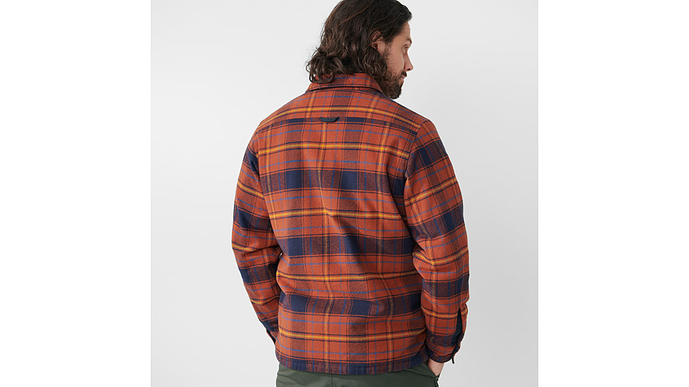 Fjallraven Ovik Lite Padded Shirt - Mens, Autumn Leaf-Dark Navy, Medium, F87069-215-555-M