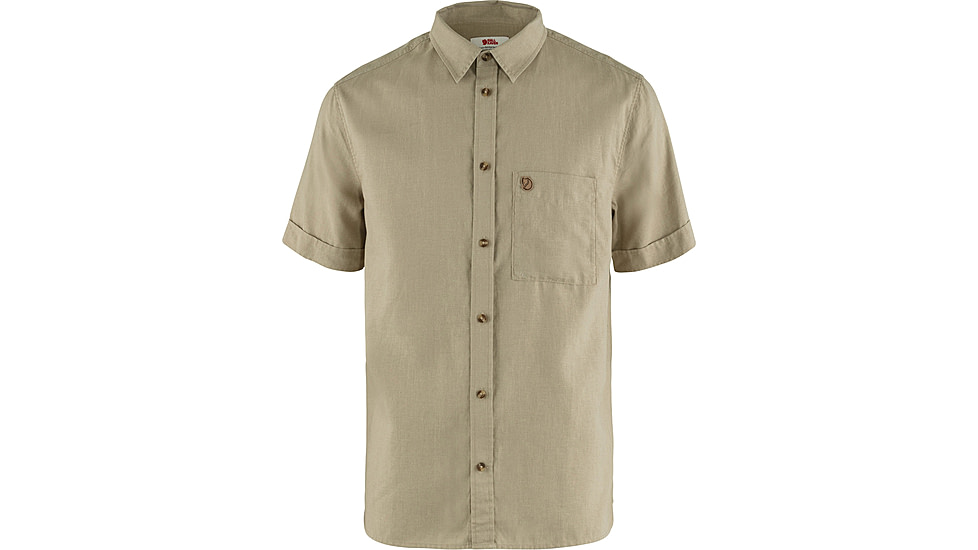 Fjallraven Ovik Travel Short Sleeve Shirt - Mens, Sand Stone, 2XL, F87039-195-XXL