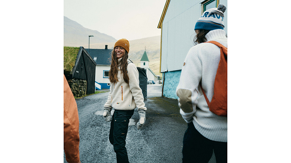 Fjallraven Vardag Pile Fleece - Womens, Chalk White, Extra Small, F84789-113-XS