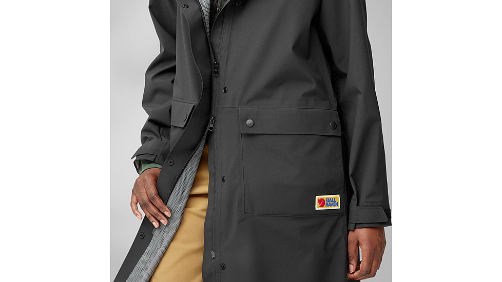 Fjallraven Vardag Rain Parka - Womens, Black, Extra Small, F14500131-550-XS