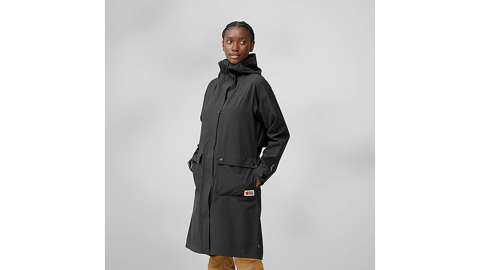 Fjallraven Vardag Rain Parka - Womens, Black, Extra Small, F14500131-550-XS
