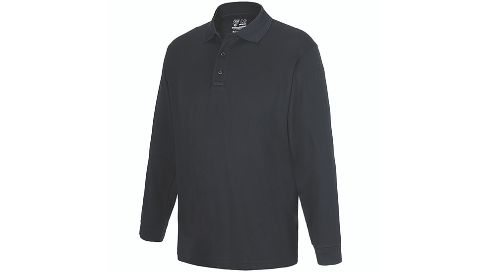 Flying Cross Long Sleeve Impact Polo Shirt - Men's, LAPD Navy, Large, 322186LARGENA