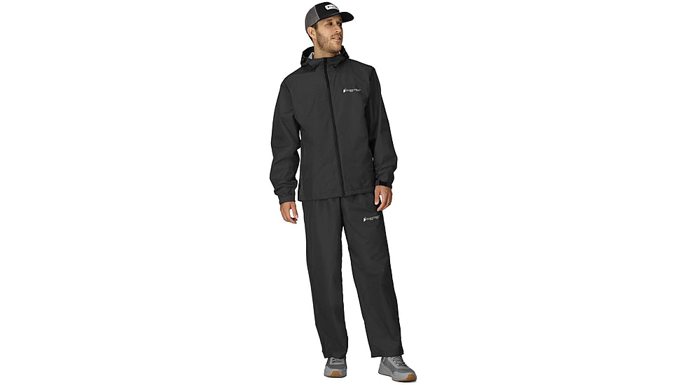 Frogg Toggs Mens Vapor Rain Suit Black Md/lg