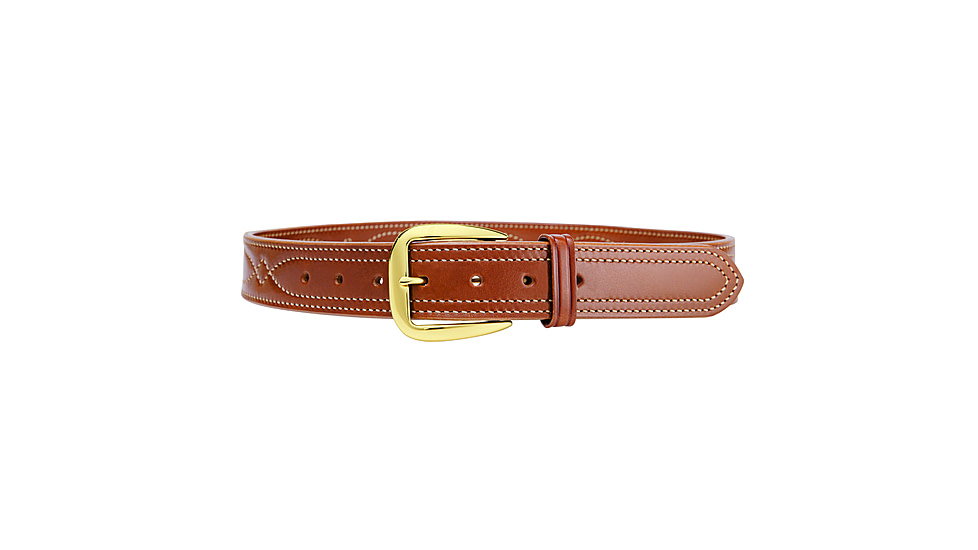 Galco CB7 1 1/2in Fancy Stitch Contour Holster Belt, Tan, 42in, CB7-42
