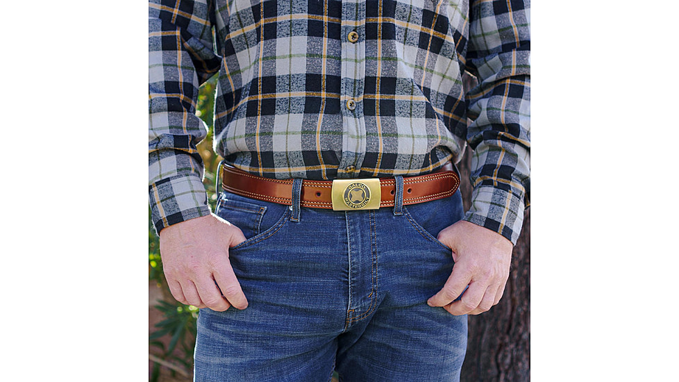 Galco SB30 1 1/2in Masterbilt Flat Back Buckle Holster Belt, Tan, 40in, SB30-40
