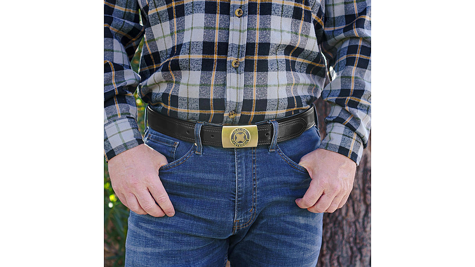 Galco SB30 1 1/2in Masterbilt Flat Back Buckle Holster Belt, Black, 40in, SB30-40B