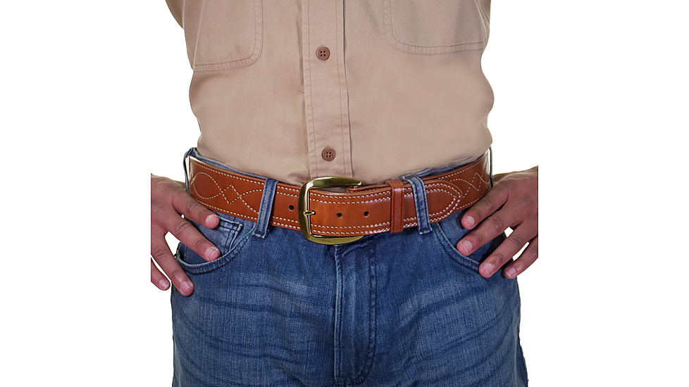 Galco SB6 Fancy Stitched Belt - Tan - Size - 36 SB6-36
