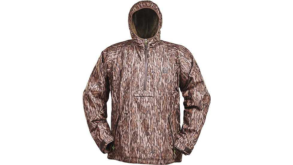 Gator Waders Waterproof 1/2 Zip Bog Hoodie - Mens, Mossy Oak Bottomland, 2XL, BOG32M2XL