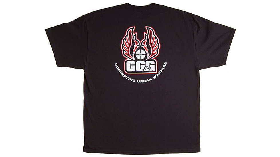 GG&amp;G Mens Short Sleeve Tribal Logo T-Shirt,Medium,Black GGG-7101T