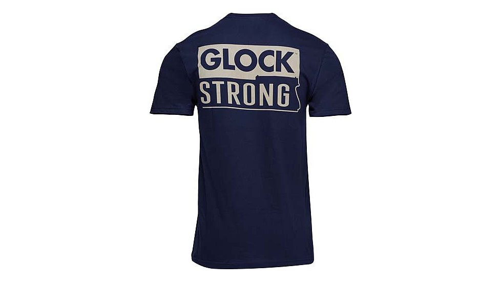 Glock Strong Short Sleeve T-Shirt - Men's, Navy, Extra Large, AP96196