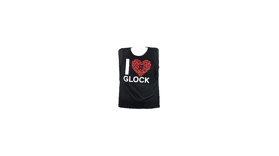 Glock Women Short Sleeve "I Love Glocks" Shirt, Black, XXL, GLAP95135