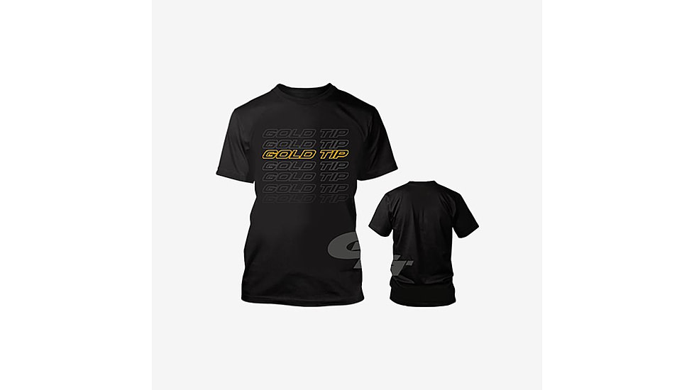Gold Tip GT Tee Shirt Black, LG, GTTSBKLG
