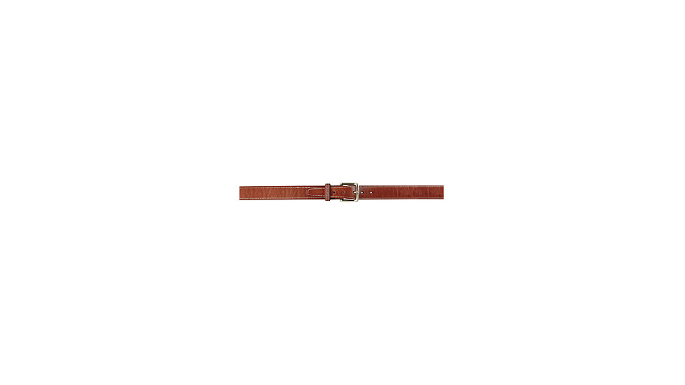 Gould &amp; Goodrich Reinforced 1.25in Shooters Belt w/Brass Buckle, 34in, Chestnut Brown, 190-34BR