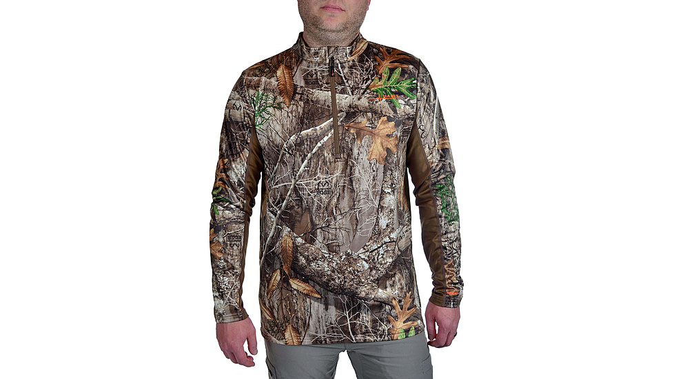 Habit Buck Hills Base Layer Mock - Mens, RT Edge/Cub, Medium, BL-10021-922-M