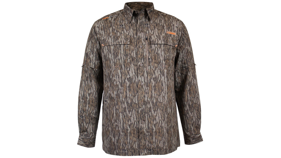 Habit Hatcher Pass Camo Guide Long Sleeve Shirt - Mens, Mossy Oak New Bottomland, 2XL, TS1477-14-2X