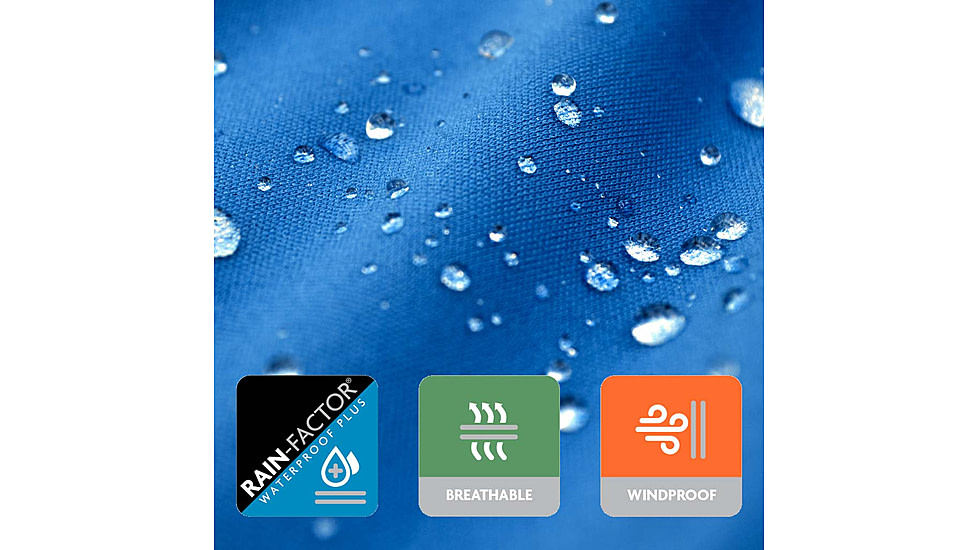 Habit Roaring Springs Packable Rain Jacket - Mens, 2-Tone Peacoat-Marlin blue, Extra Large, RS10007-1E4-XL