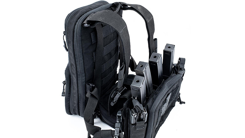 Haley Strategic Partners FlatPack 2.0 Daypack, Black, FP-2-1-BLK