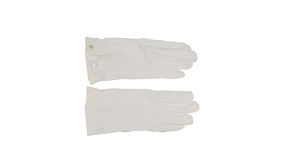 HEROs PRIDE Raised Pointing Parade Snap Gloves - Mens, White, Large, 8770W-L