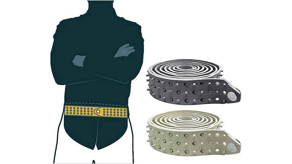 HEROS PRIDE Shirt Tailor Rubber Belt, Gray - 9074B44