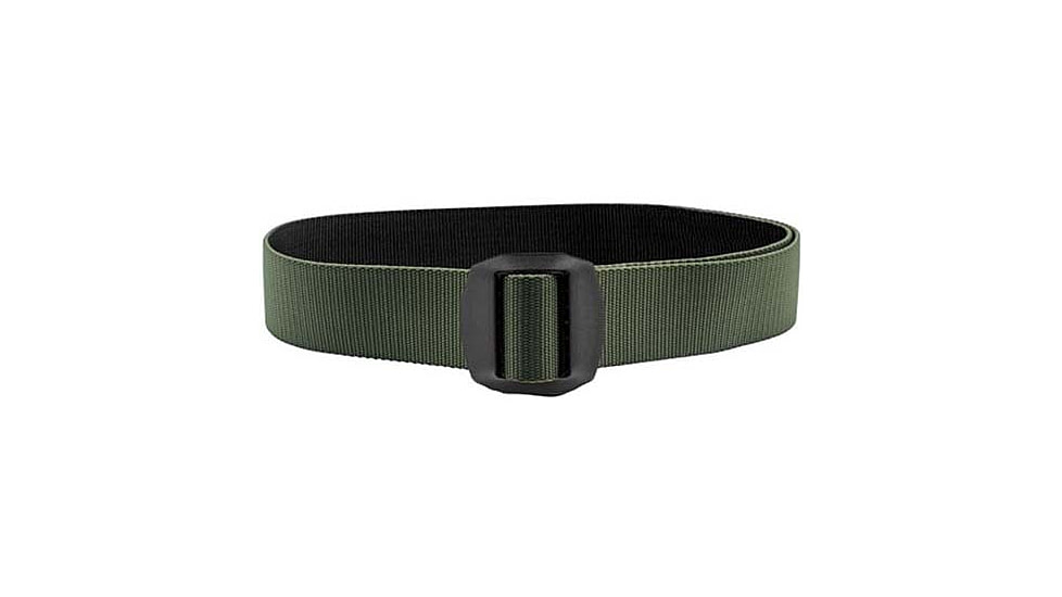 HERO'S PRIDE Tactical Edc Reversible Belt W/ Black Buckle - Stitching Defect, Black/Olive Drab, Large, 1343X-6-L-38-B
