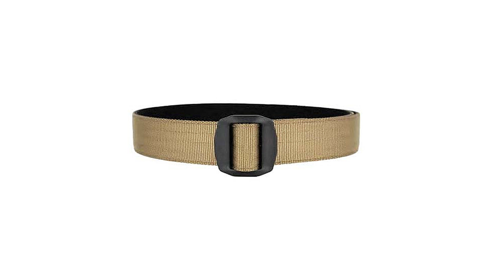 HERO'S PRIDE Tactical Edc Reversible Belt W/ Black Buckle - Stitching Defect, Coyote/Black, Large, 1343X-5-L-38-B