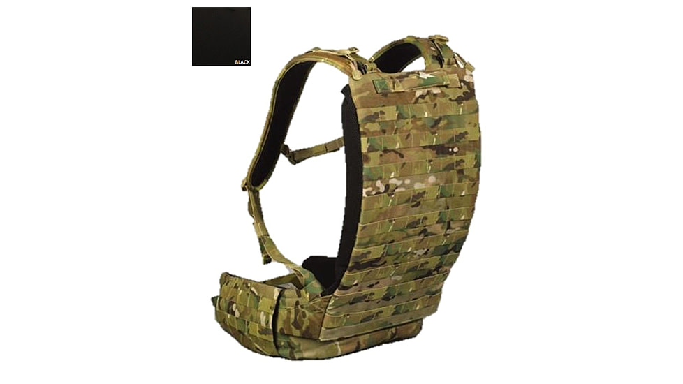 High Ground Gear HG 830 Modular Pack Short with SM/MD Waist Belt, Black, S/M, HG-8301-6-01