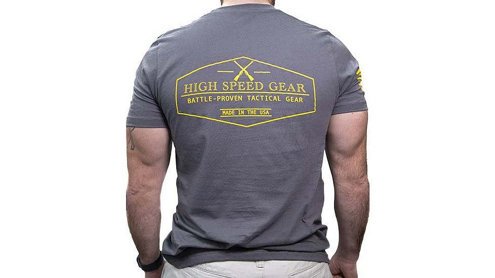 High Speed Gear HSGI Short Sleve T-Shirt, Wolf Gray, Extra Large, 90SH13WG