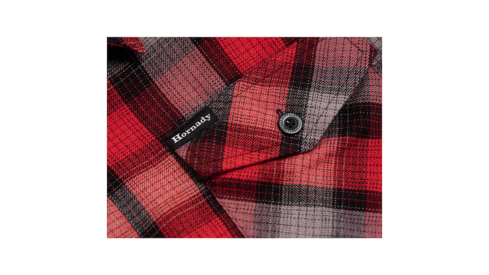 Hornady Flannel - Unisex, Red, Large, 99602L