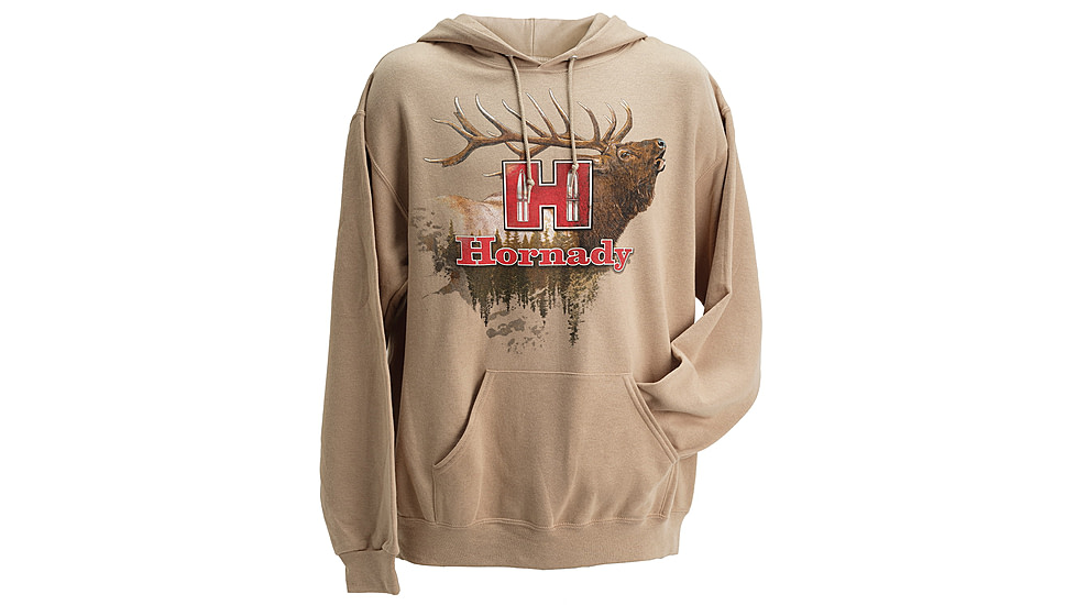 Hornady Elk Hoodie - Men's, Tan/Khaki, Large, 99612L