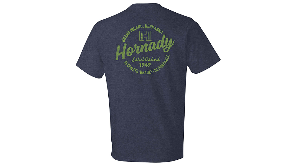 Hornady Logo Stamp T-Shirt - Mens, Indigo, Extra Large, 30994