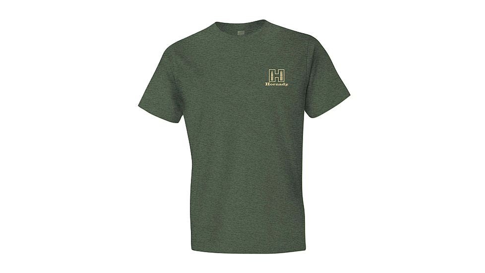 Hornady Logo Stamp T-Shirt - Mens, Military Green, Medium, 31432