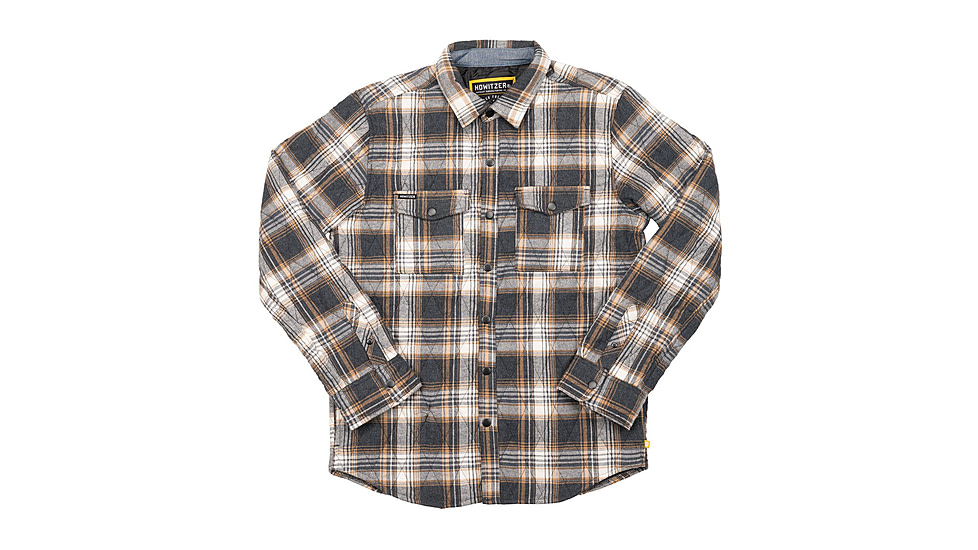 HOWITZER Artillery Quilted Flannel Jacket - Mens, Black, Extra Large, 371WV101-BK-XL