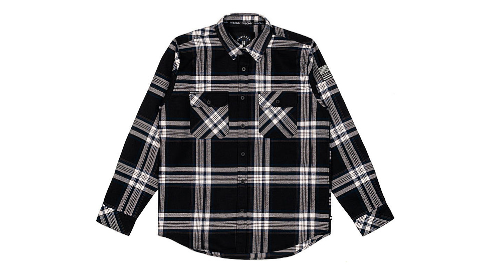 HOWITZER Captain L/S Flannel - Mens, Black/Blue, 2XL, 371WV127-BKB-2X