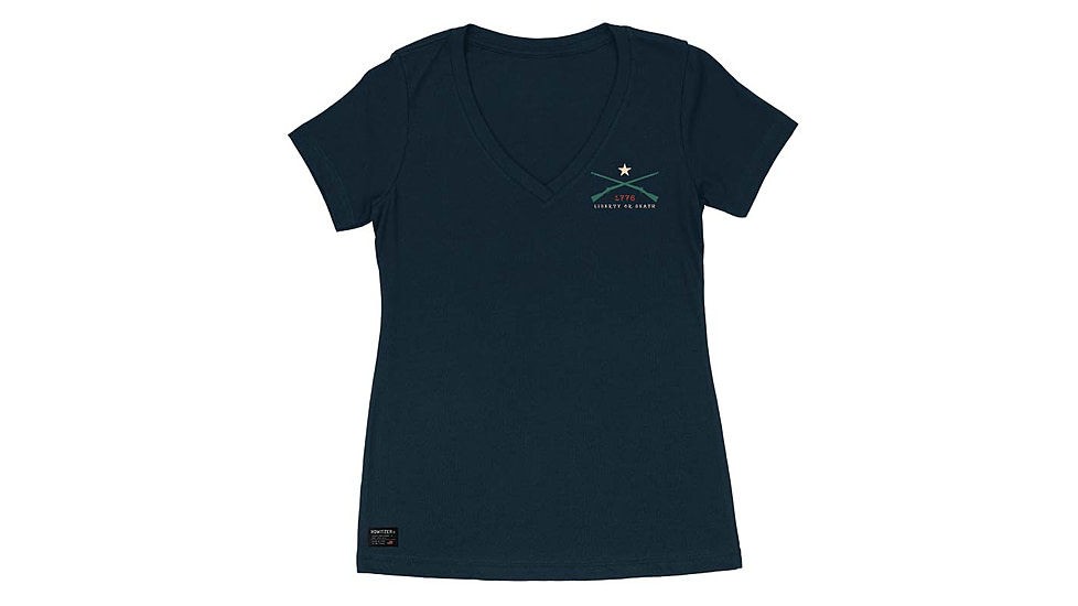 HOWITZER Liberty S/S Vneck Tee - Womens, Midnight Navy, 2XL, CVW7142-MDNV-2X