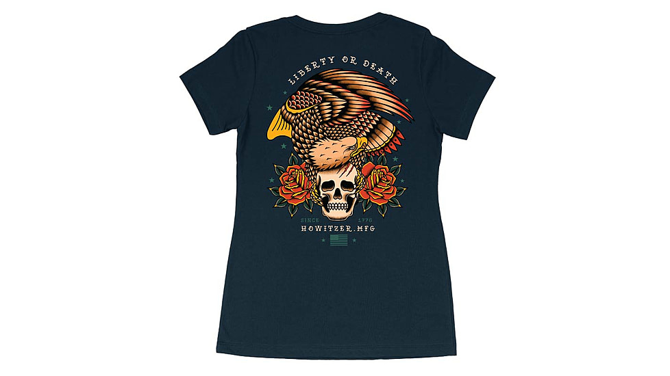 HOWITZER Liberty S/S Vneck Tee - Womens, Midnight Navy, Extra Small, CVW7142-MDNV-XS
