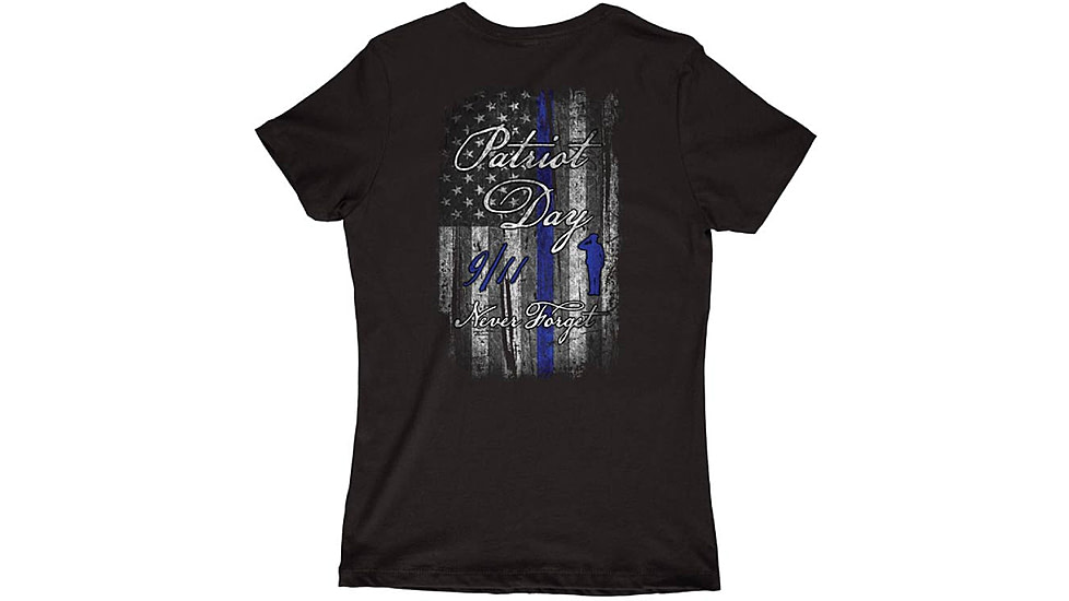 HOWITZER Patriot Day S/S Tee - Womens, Black, Extra Small, CVW7102-BK-XS